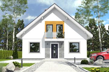  Projekt domu Dla Ciebie 6 bez garażu [B] (WRF1982) - projekt domu parterowego z poddaszem - Zdjęcie 1