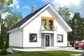  Projekt domu Dla Ciebie 6 bez garażu [B] (WRF1982) - projekt domu parterowego z poddaszem - Zdjęcie 2