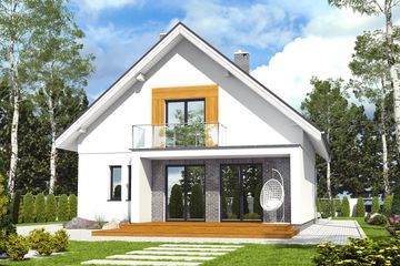  Projekt domu Dla Ciebie 6 bez garażu [B] (WRF1982) - projekt domu parterowego z poddaszem - Zdjęcie 3