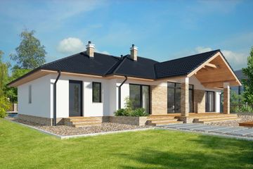  Projekt domu Braga DCB125 (WOB1691) - projekt domu parterowego - Zdjęcie 3