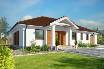  Projekt domu Braga DCB125 (WOB1691) - projekt domu parterowego - Zdjęcie 5