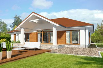  Projekt domu Braga DCB125 (WOB1691) - projekt domu parterowego - Zdjęcie 6