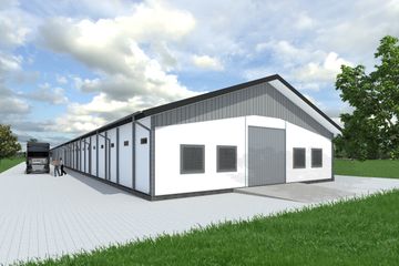  Projekt kurnika Kurnik Gama 2 na 17 500 sztuk brojlerów (BSG1016) - projekt kurnika parterowego - Zdjęcie 2