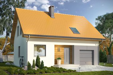  Projekt domu Alvin (WRN1434) - projekt domu parterowego z poddaszem - Zdjęcie 2