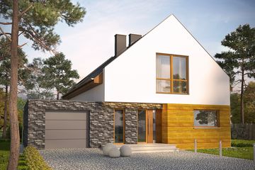  Projekt domu Avanti (WRN1435) - projekt domu parterowego z poddaszem - Zdjęcie 1