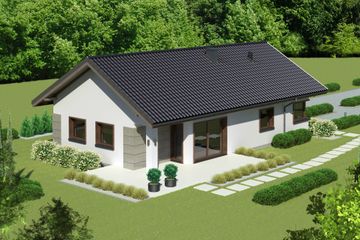  Projekt domu przy Pastelowej 15 D bis (KRK1546) - projekt domu parterowego - Zdjęcie 2