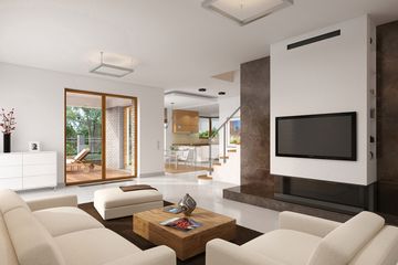  Projekt domu E-158 (WAX1043) - projekt domu parterowego z poddaszem - Zdjęcie 6