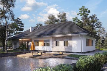  Projekt domu Aurelia Bona (1640) (KRD2787) - projekt domu parterowego - Zdjęcie 4