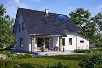  Projekt domu N12-G1 (KKG1005) - projekt domu parterowego z poddaszem - Zdjęcie 3