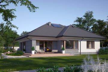  Projekt domu N14-G2 (KKG1006) - projekt domu parterowego - Zdjęcie 3