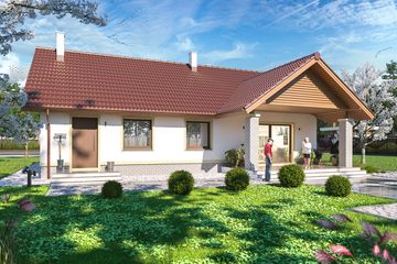  Projekt domu Tracja 3 (WOE1132) - projekt domu parterowego - Zdjęcie 3