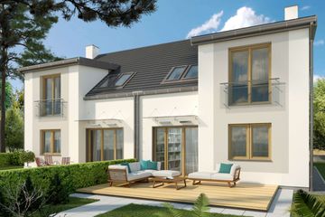  Projekt domu Feliks - dwulokalowy LLL (WRD2751) - projekt domu parterowego z poddaszem - Zdjęcie 2