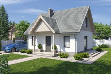  Projekt domu Oslo LMP26 (WRB1124) - projekt domu parterowego z poddaszem - Zdjęcie 3