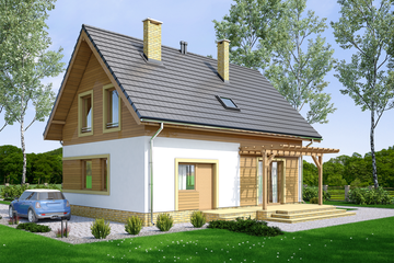  Projekt domu Migdał (WOF1017) - projekt domu parterowego z poddaszem - Zdjęcie 4