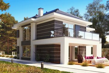  Projekt domu uA84 (WCB1123) - projekt domu z pełnym piętrem - Zdjęcie 1