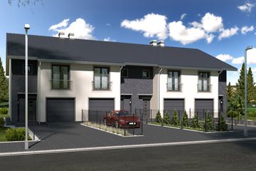  Projekt domu Konrad - szereg pl+s+sl+p (WRD2763) - projekt domu z pełnym piętrem - Zdjęcie 1