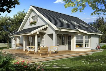  Projekt domu Rodzinny A (WRD2762) - projekt domu parterowego z poddaszem - Zdjęcie 3