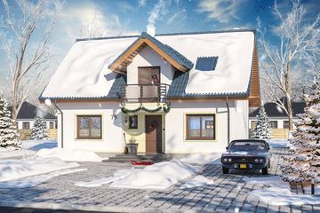  Projekt domu Amant (WOE1032) - projekt domu parterowego z poddaszem - Zdjęcie 6