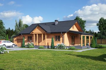  Projekt domu Zawoja 67 dws (KRP2264) - projekt domu parterowego - Zdjęcie 1