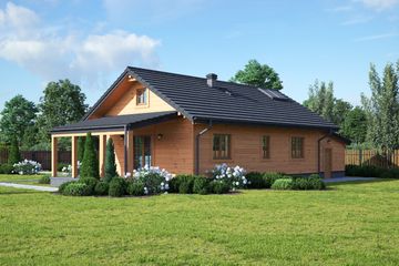  Projekt domu Zawoja 67 dws (KRP2264) - projekt domu parterowego - Zdjęcie 2