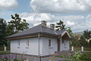  Projekt domu Na Kwadracie (502) (KRD1164) - projekt domu parterowego - Zdjęcie 4