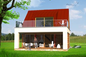  Projekt domu MD-1A (KKA1035) - projekt domu parterowego z poddaszem - Zdjęcie 8