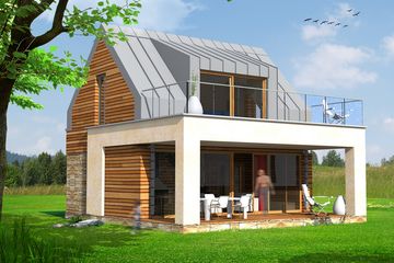  Projekt domu MD-1A (KKA1035) - projekt domu parterowego z poddaszem - Zdjęcie 10