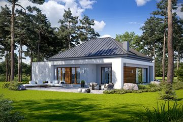 Projekt domu Ciekawy D48 (WWB1048) - projekt domu parterowego - Zdjęcie 2