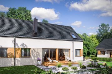  Projekt domu Domena 122 (WRW1322) - projekt domu parterowego - Zdjęcie 2