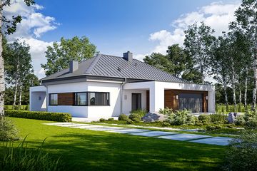  Projekt domu Interesujący D50 (WWB1050) - projekt domu parterowego - Zdjęcie 1