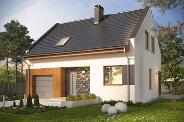  Projekt domu Como (WRN1437) - projekt domu parterowego z poddaszem - Zdjęcie 1