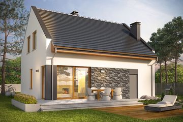  Projekt domu Como (WRN1437) - projekt domu parterowego z poddaszem - Zdjęcie 2