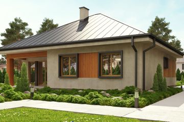  Projekt domu uA91 (WCB1125) - projekt domu parterowego - Zdjęcie 1