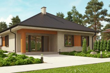  Projekt domu uA91 (WCB1125) - projekt domu parterowego - Zdjęcie 2