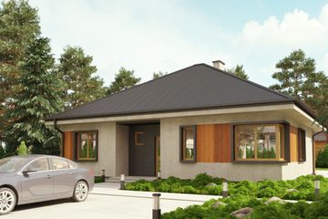  Projekt domu uA91 (WCB1125) - projekt domu parterowego - Zdjęcie 3