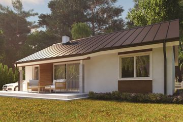  Projekt domu uA90 (WCB1126) - projekt domu parterowego - Zdjęcie 2