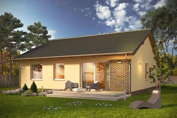  Projekt domu Kremówka (WRN1439) - projekt domu parterowego - Zdjęcie 2