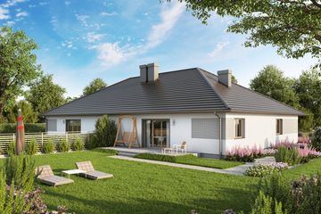  Projekt domu Eco 18 dwulokalowy (WOZ1022) - projekt domu parterowego - Zdjęcie 2