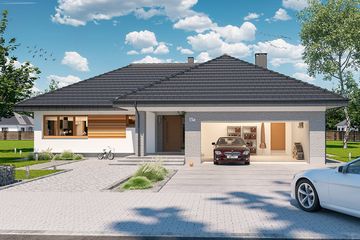  Projekt domu Padme 3 B (WOE1133) - projekt domu parterowego - Zdjęcie 1