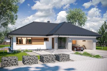  Projekt domu Padme 3 B (WOE1133) - projekt domu parterowego - Zdjęcie 3