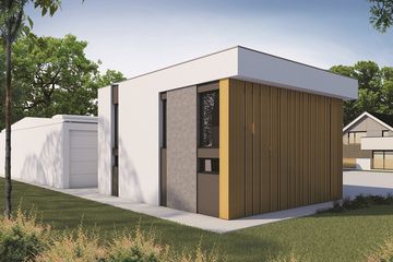  Projekt budynku biurowego Budynek socjalno-biurowy BSB-174 (SKA1074) - projekt budynku z pełnym piętrem - Zdjęcie 3