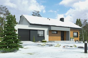  Projekt domu Kalikst z garażem 1-st. [A] (WRF1927) - projekt domu parterowego - Zdjęcie 4