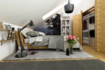  Projekt domu Makolągwa z garażem 1-st. bliźniak [A-BL1] (WRF1906) - projekt domu parterowego z poddaszem - Zdjęcie 6