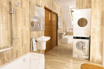  Projekt domu Makolągwa z garażem 1-st. szeregówka [A-SZ] (WRF1905) - projekt domu parterowego z poddaszem - Zdjęcie 9