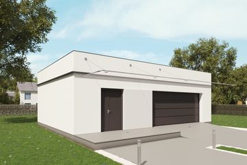  Projekt garażu uAG2 (WCB1070) - projekt garażu parterowego - Zdjęcie 3