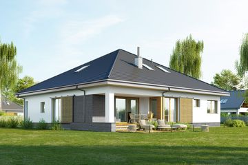  Projekt domu E-238 (WAX1146) - projekt domu parterowego - Zdjęcie 2