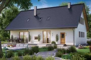  Projekt domu BS-16 z lokalem (JGC1213) - projekt domu parterowego z poddaszem - Zdjęcie 3