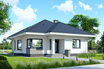  Projekt domu APS 190 NEW (LUA1440) - projekt domu parterowego - Zdjęcie 1