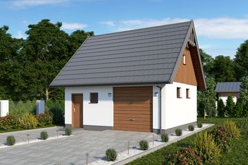  Projekt budynku gospodarczego G73C budynek gospodarczy (SLN2604) - projekt budynku parterowego - Zdjęcie 1