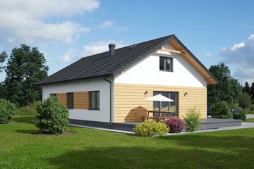  Projekt domu Alamowo m1 (KRP2270) - projekt domu parterowego - Zdjęcie 2